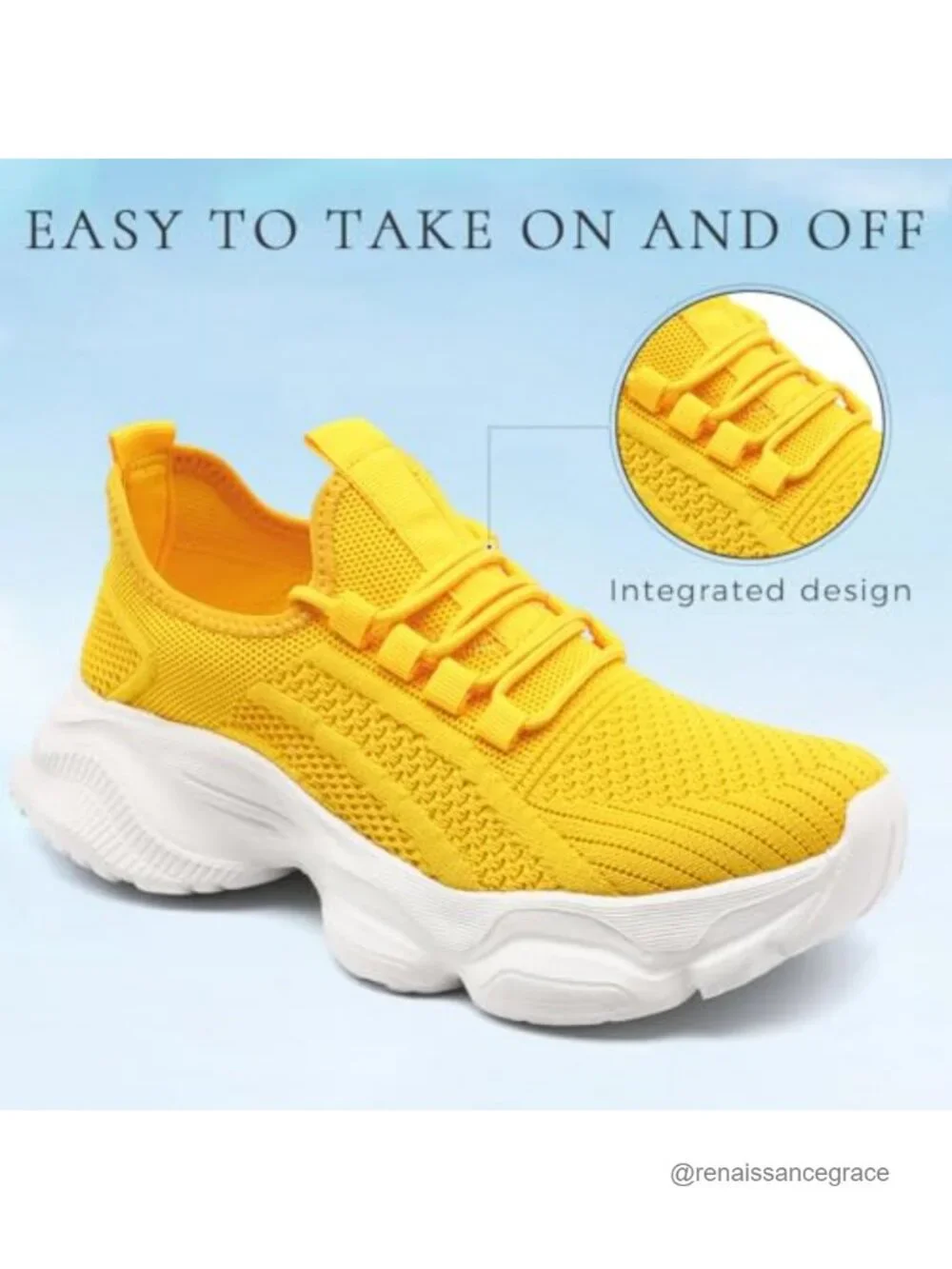 Women Platform Sneakers 2 Inch Lift Non Slip Lightweight Walking Shoes